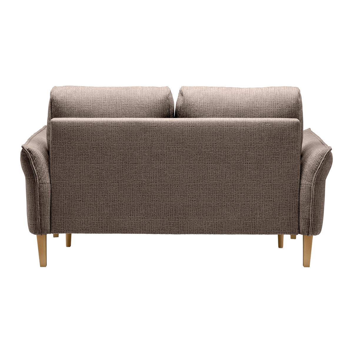 CANAPEA CU 2 LOCURI CUSTOM - crem/maro închis, Modern, textil (150/85/92cm) - Mömax