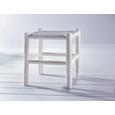 Hocker Phil - Weiß, KONVENTIONELL, Holz (40/45/40cm) - PREMIUM LIVING