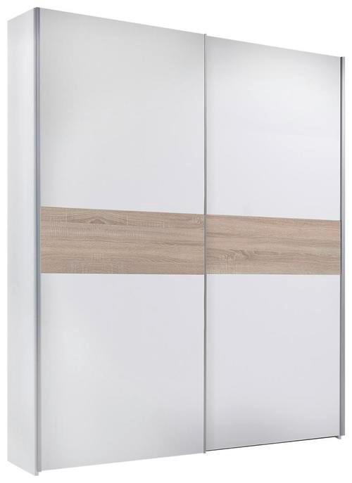 Omara Za Drsnimi Vrati Starter, Bela, Hrast, 170cm - barve hrasta/bela, Konvencionalno, kovina/leseni material (170/195/59cm) - P & B