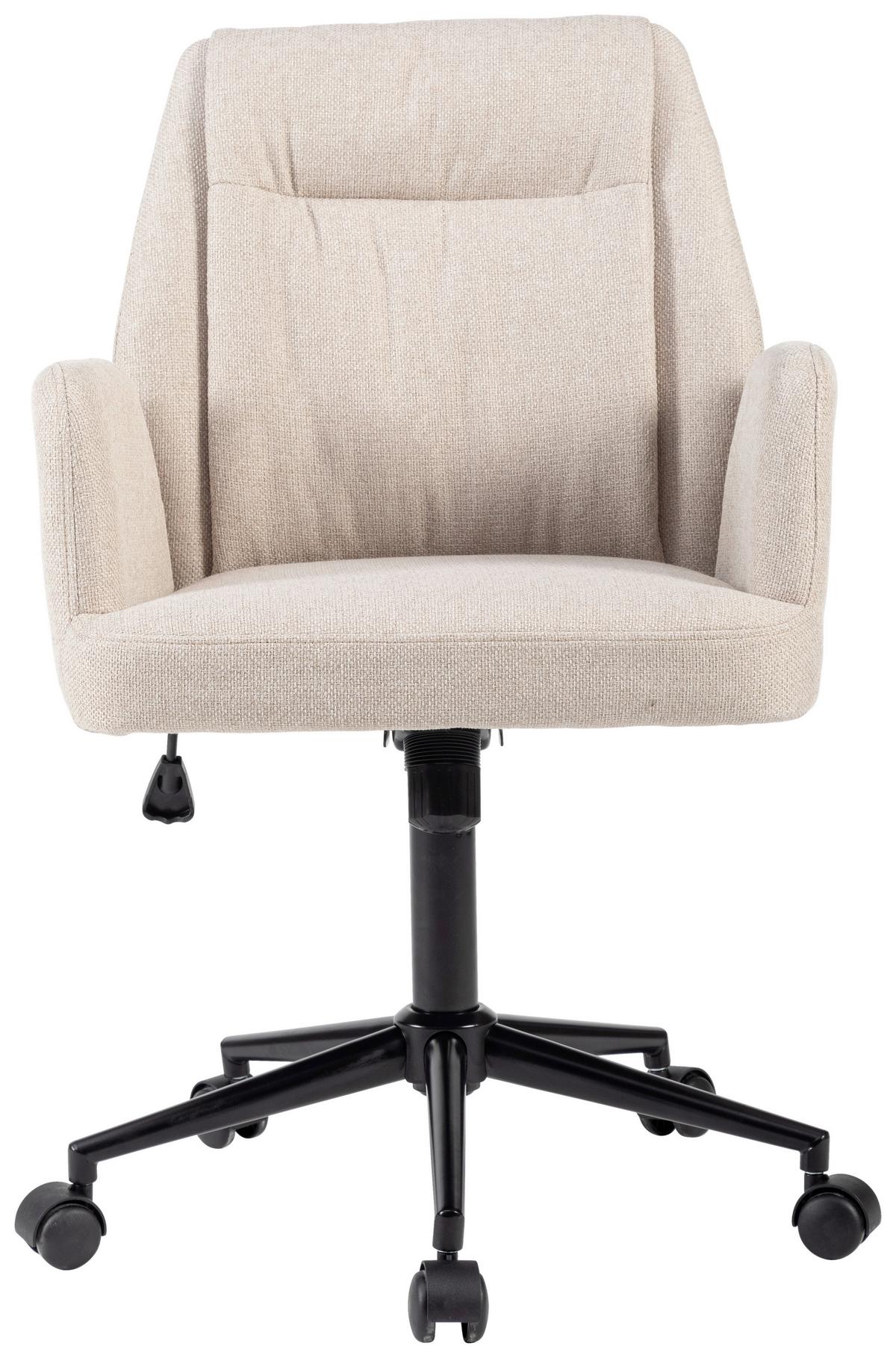 Uredska Stolica Amara - crna/krem, Lifestyle, metal/tekstil (59/85-93/60cm) - Modern Living