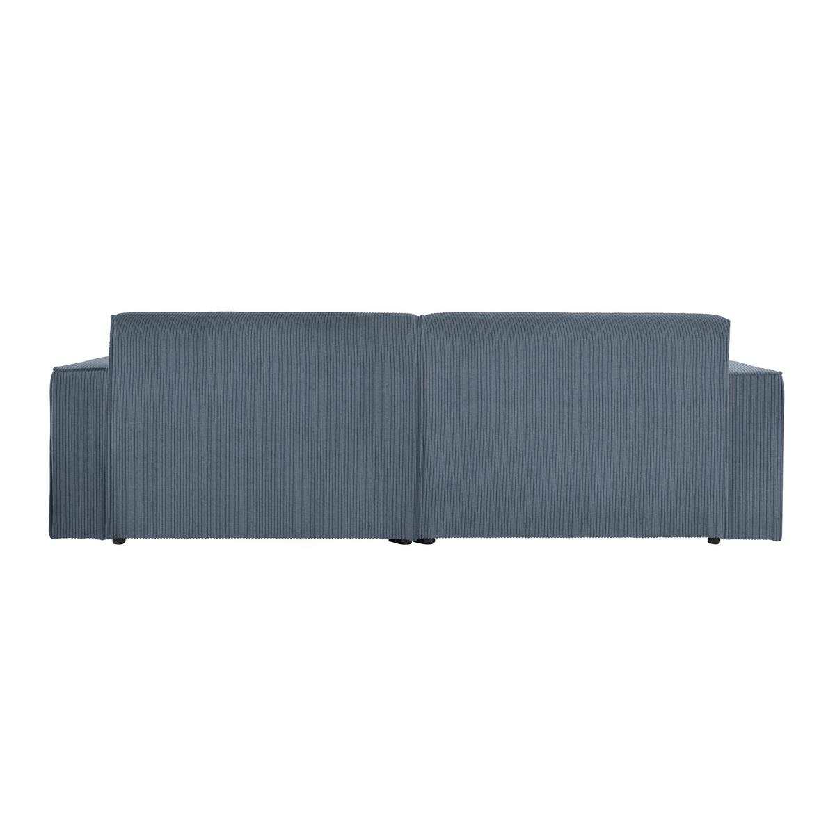 Wohnlandschaft Loft Blaugrau - Blaugrau/Schwarz, MODERN, Kunststoff/Textil (265/75/172cm) - Mömax