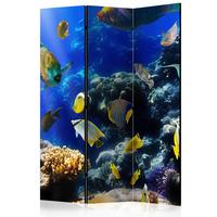 Paravan Underwater Adventure, 3-Delni, Dvostranski - večbarvno, Basics, tekstil/les (135/172/3cm) - artgeist