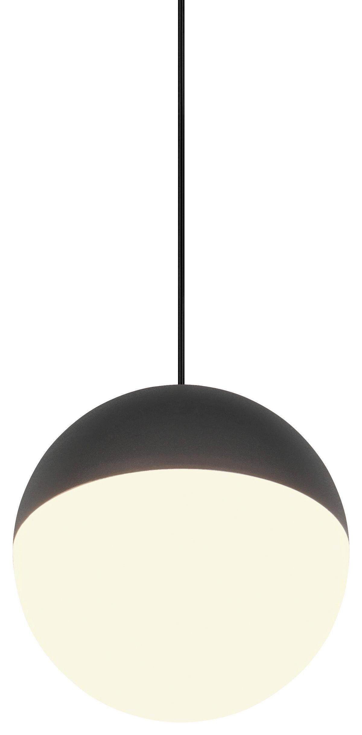 Led Függőlámpa Sestine 1 Égős - fekete/fehér, Modern, műanyag/fém (11/150cm) - Mömax