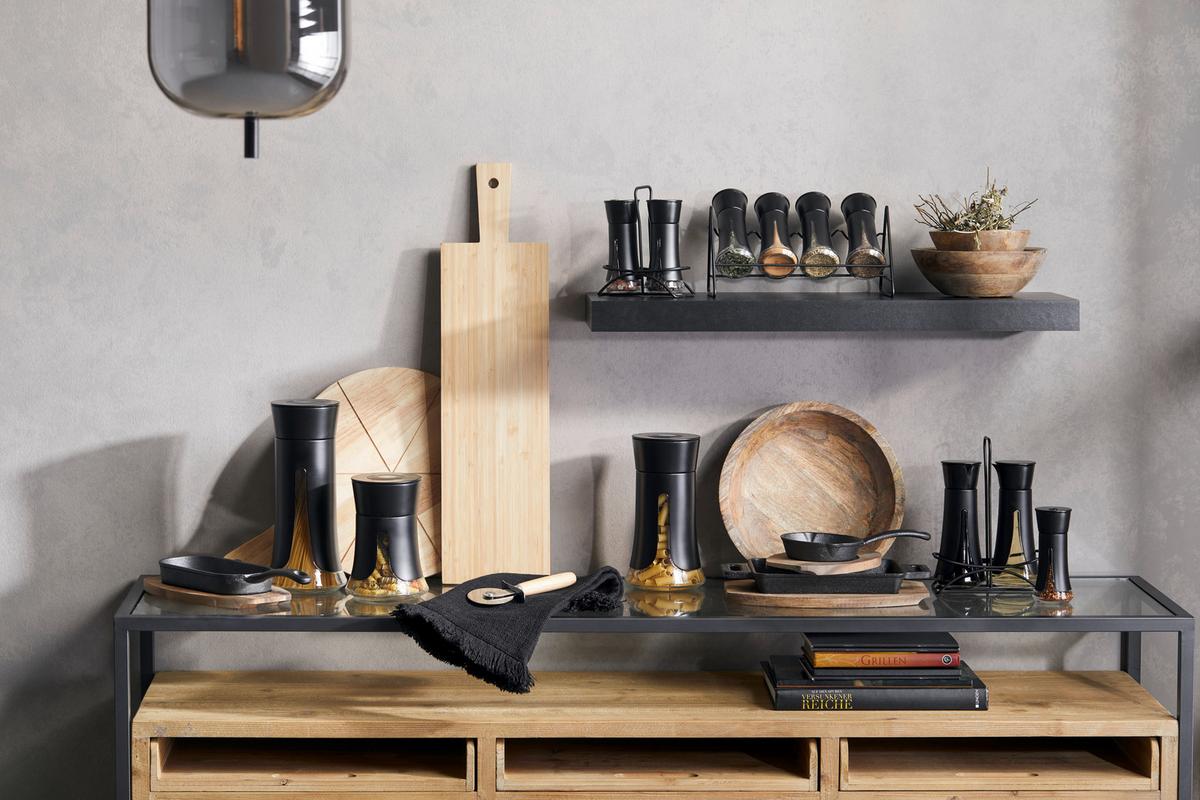 Ételtároló Edény Aurelius-S - fekete, Modern, műanyag/Üveg - Premium Living