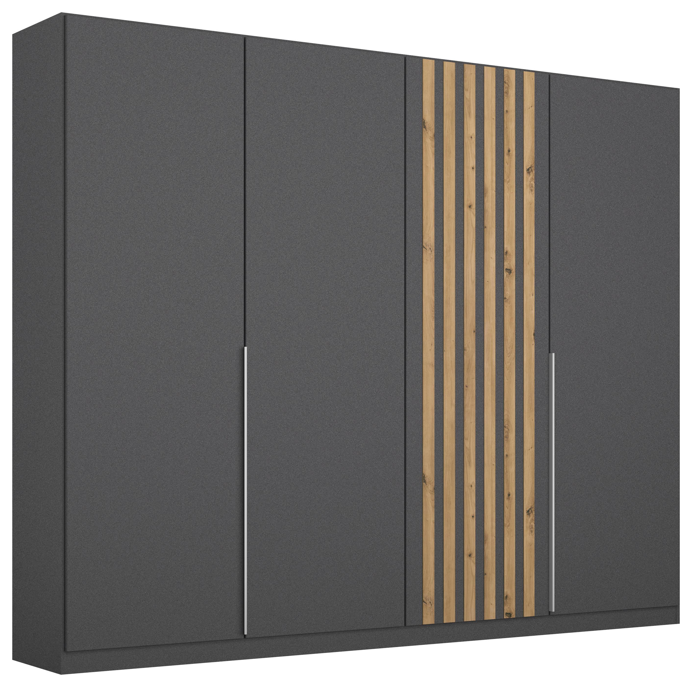 Ormar S Klasičnim Vratima Lamella - siva/hrast Artisan, Moderno, drvni materijal/metal (226/210/54cm) - Modern Living