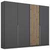Ormar S Klasičnim Vratima Lamella - siva/hrast Artisan, Moderno, drvni materijal/metal (226/210/54cm) - Modern Living