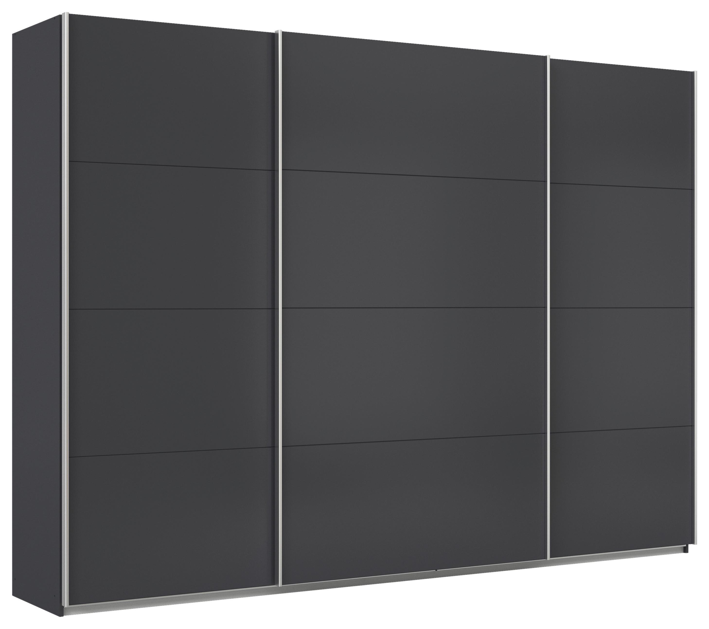 Ormar S Kliznim Vratima Feldkirch - antracit/boje aluminija, Moderno, drvni materijal/metal (315/229/62cm)