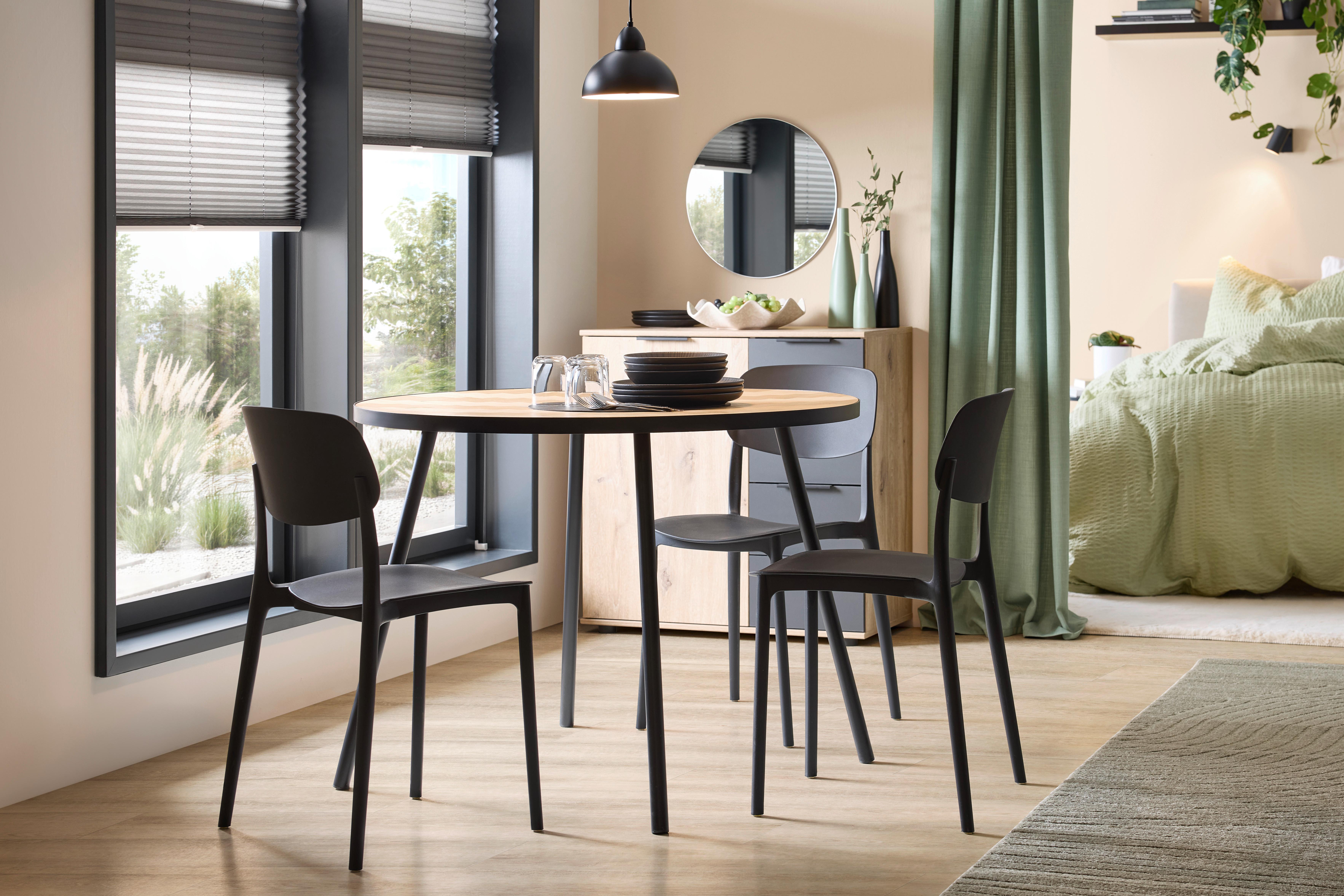 STOL JIRI -BASED/SB- - svart, Modern, plast (44/78/49cm) - Based