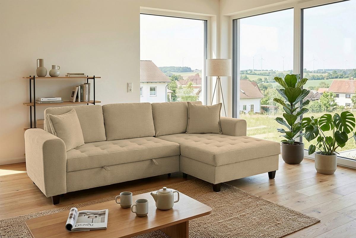 Coltar MORITZ - caramel, Trend, textil (265/155cm) - Modern Living