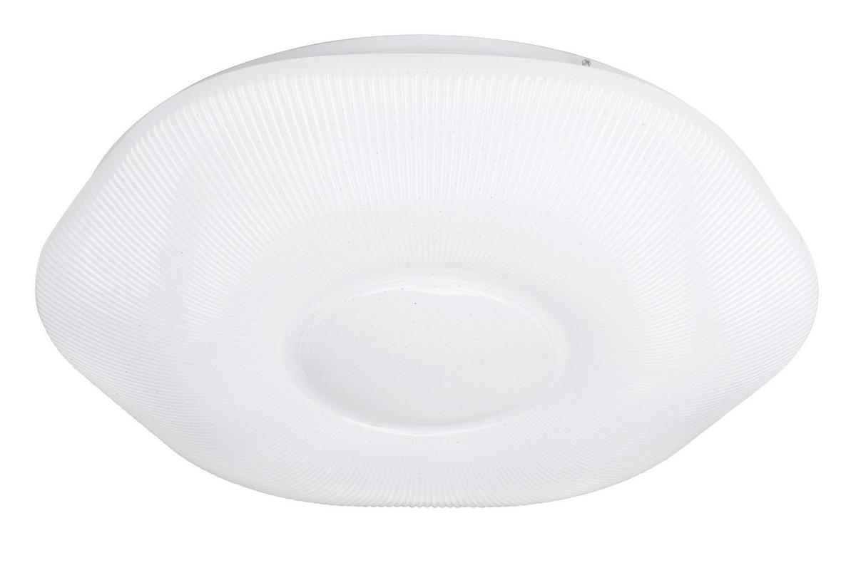 Plafonieră cu LED Ampi - alb, Konventionell, plastic/metal (48cm) - Mömax