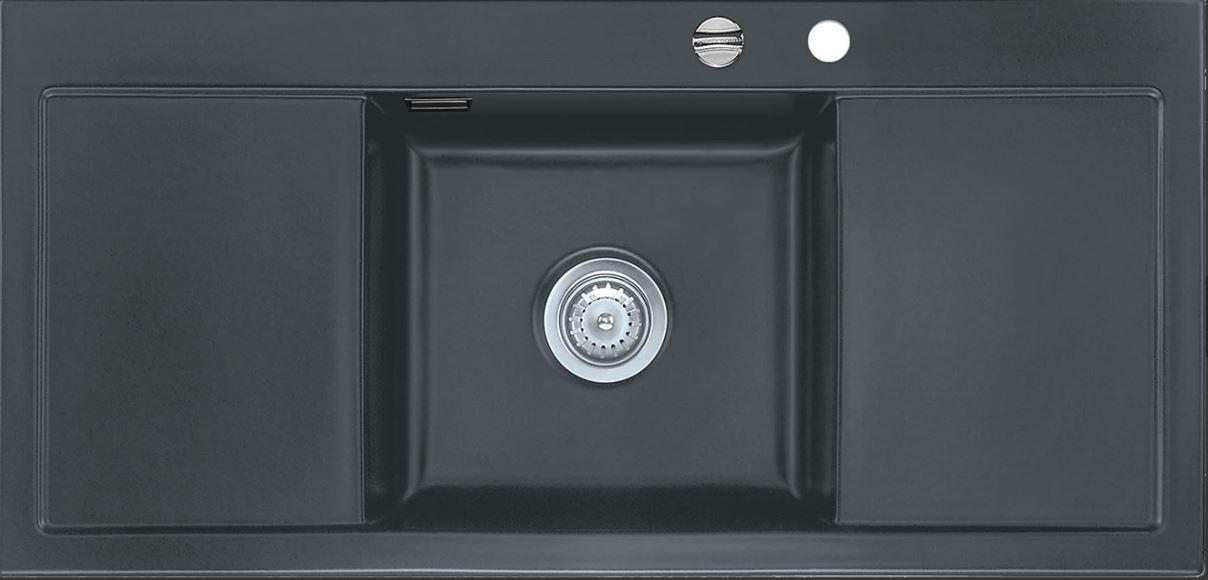 Einbauspüle Mera Middle Schiefer - Schieferfarben, Stein (106/51cm) - Systemceram