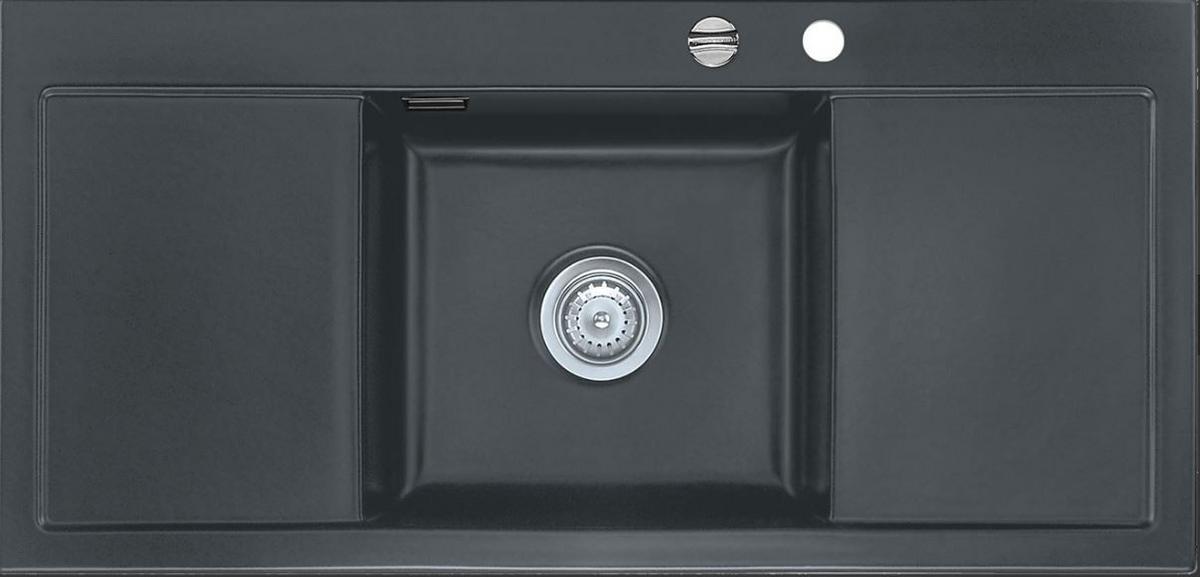 Einbauspüle Mera Middle Schiefer - Schieferfarben, Stein (106/51cm) - Systemceram