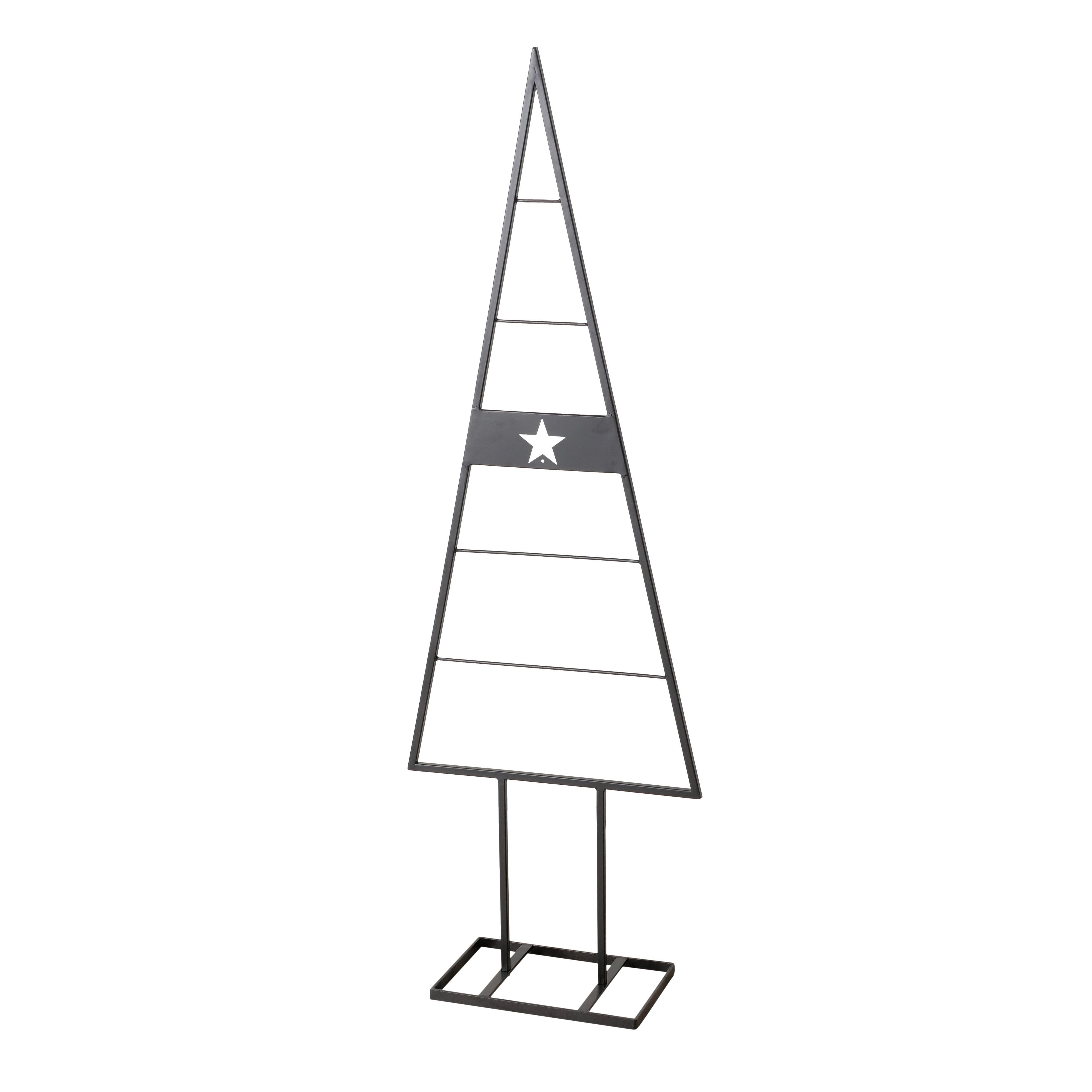 Dekobaum Kaya I Schwarz - Schwarz, KONVENTIONELL, Metall (50/150/22cm) - Modern Living