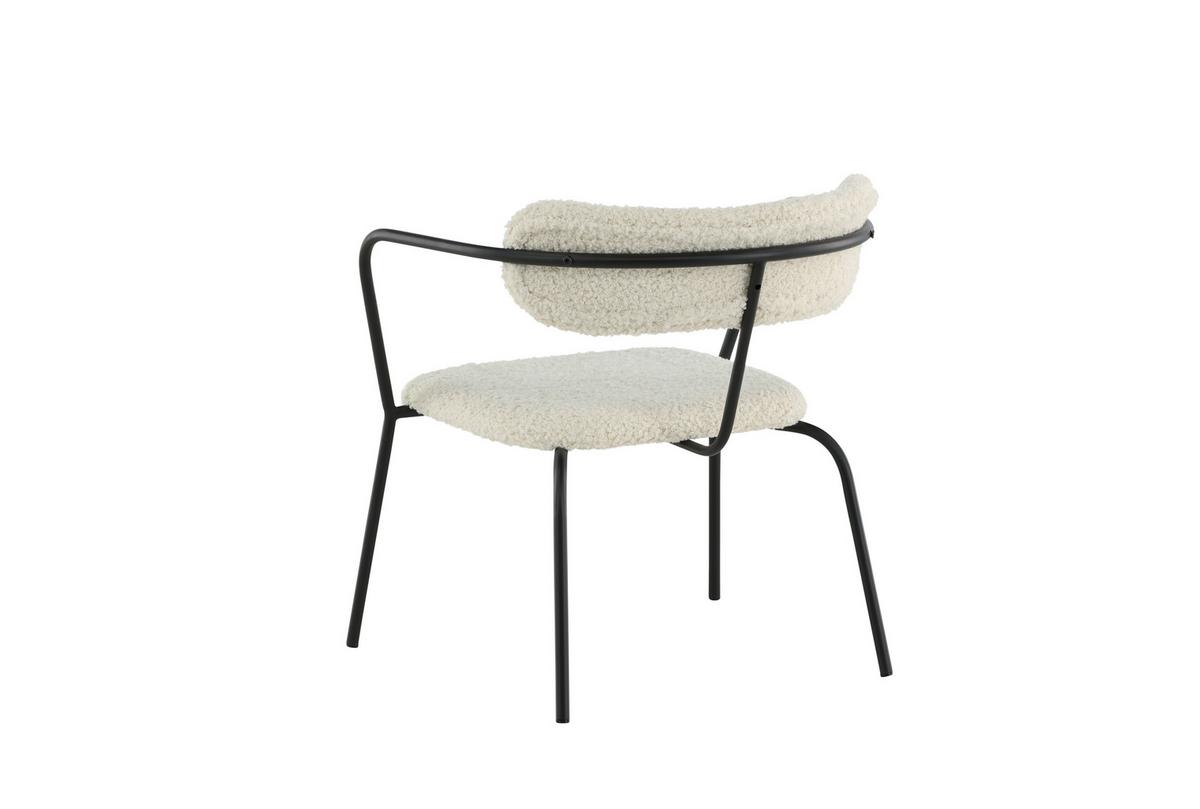 SESSEL DUFFY - Schwarz/Weiß, Design, Textil/Metall (68/69/67cm) - Livetastic