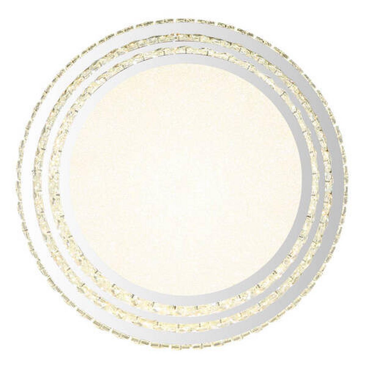 LED-DECKENLEUCHTE 68157-48 - Klar/Chromfarben, Lifestyle, Kunststoff/Metall (50/15,5cm) - Globo