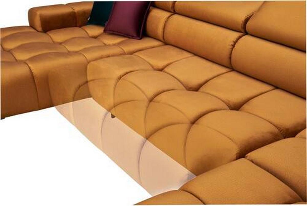 Coltar IMPERIA -EXKLUSIV- - galben curry, Design, textil (216/385/177cm) - Modern Living