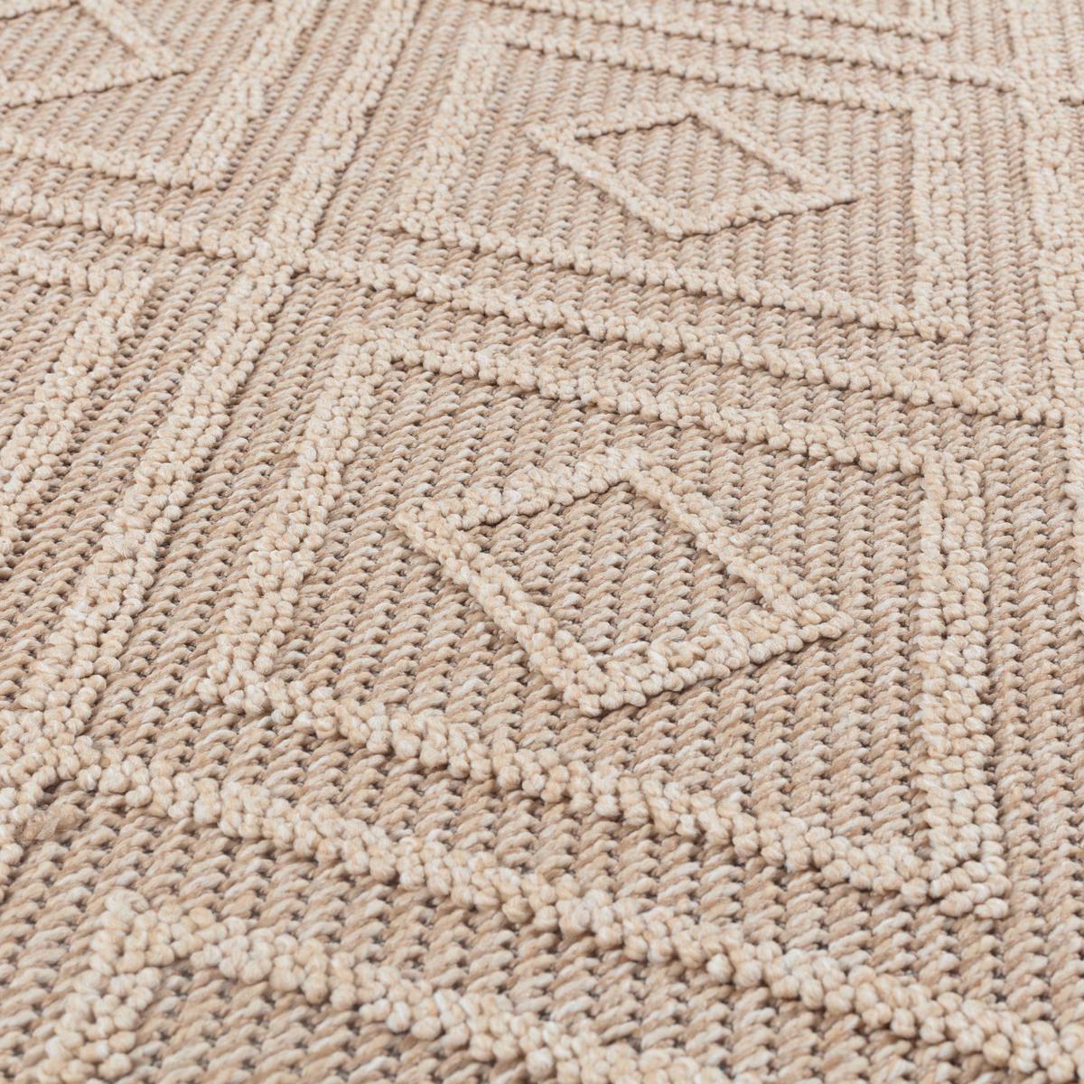 Outdoorteppich Patara Beige ca. 140x200cm - Beige, Design, Textil (140/200cm) - Novel