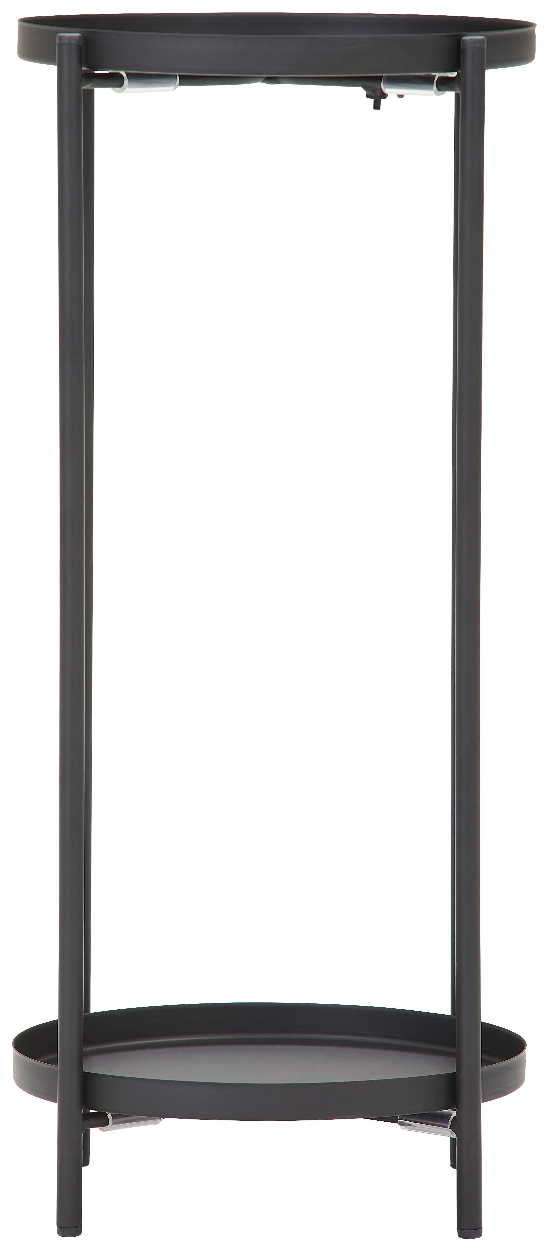 STOJAK NA KWIATY ANJA - czarny, Trend, metal (26/58/26cm) - Landscape