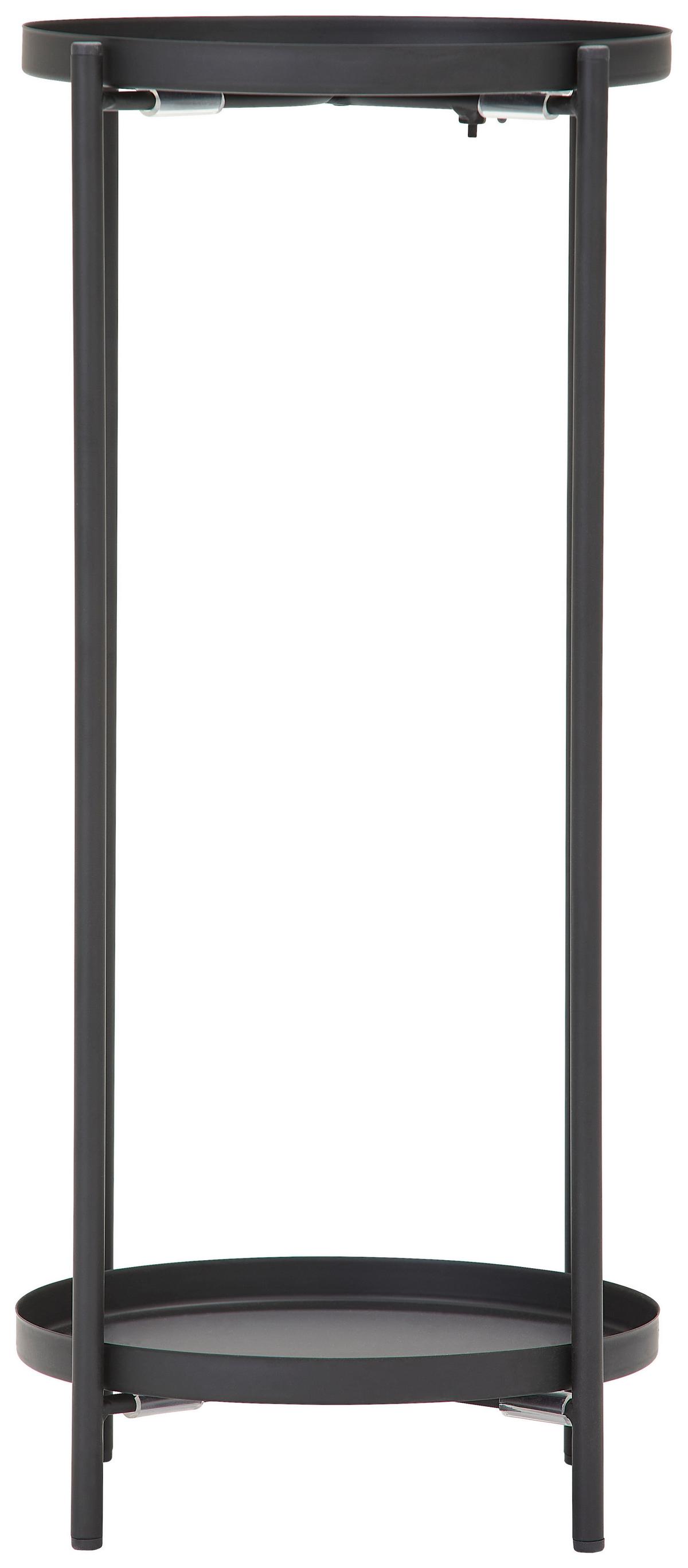 STOJAK NA KWIATY ANJA - czarny, Trend, metal (26/58/26cm) - Landscape