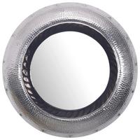 Wandspiegel Wl7.117 - Silberfarben, Design, Glas/Metall (74/74/9cm) - MID.YOU