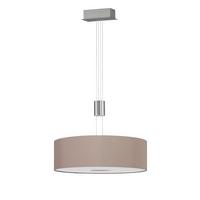 LAMPA WISZĄCA LED TOULOUSE - cappuccino/kolor niklowy, Modern, tworzywo sztuczne/metal (18/150cm) - Wofi