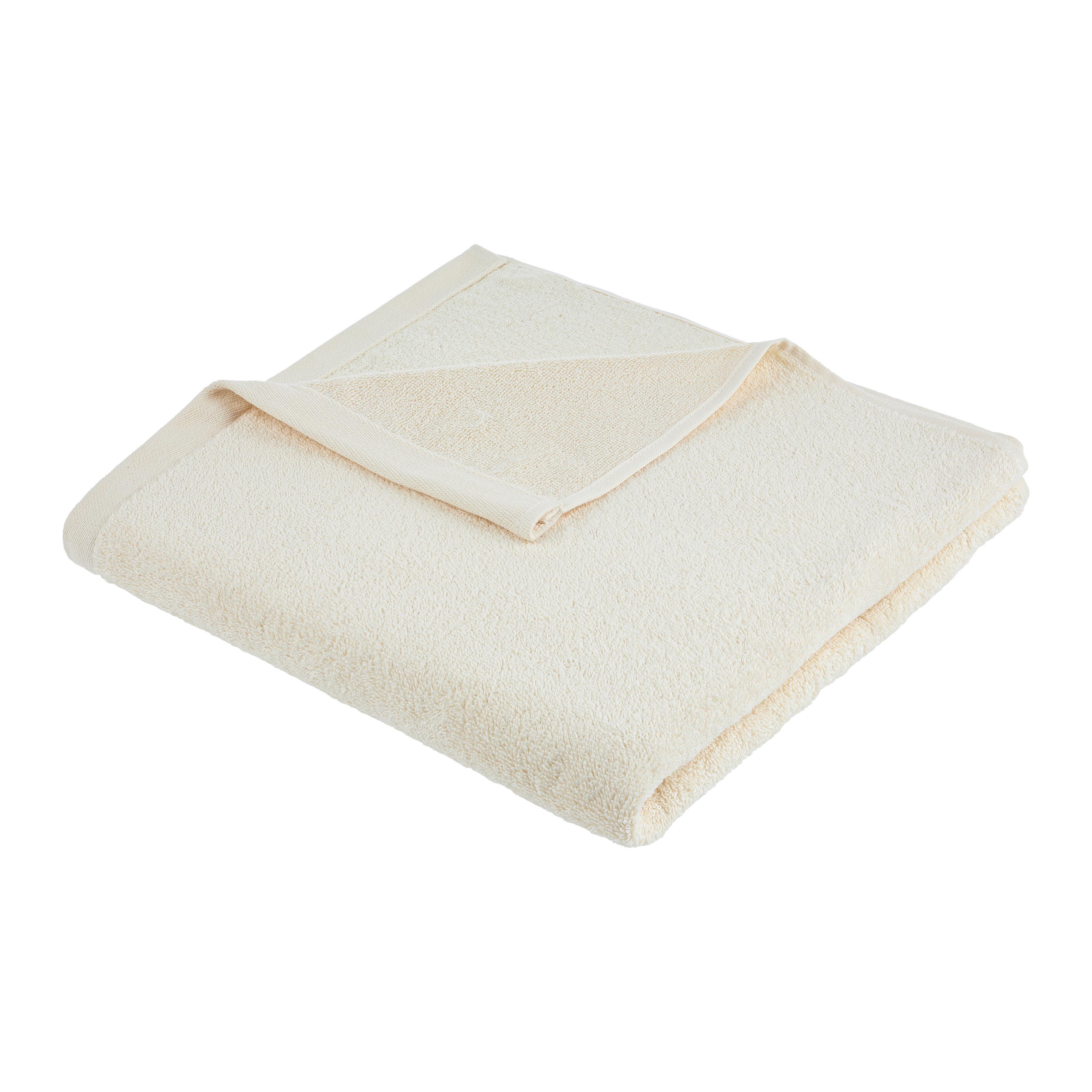 Duschtuch Bio Elsa Creme ca. 67x140cm - Creme, Natur, Textil (67/140cm) - ecoTree