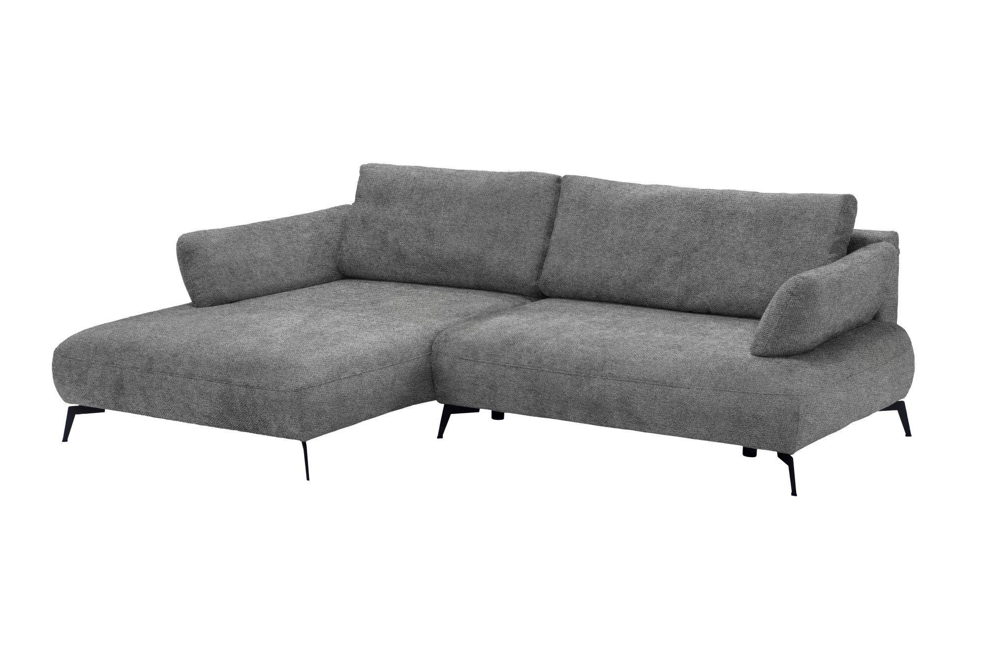 Kutna Garnitura Madison - siva/crna, Moderno (186/92/284cm) - Modern Living