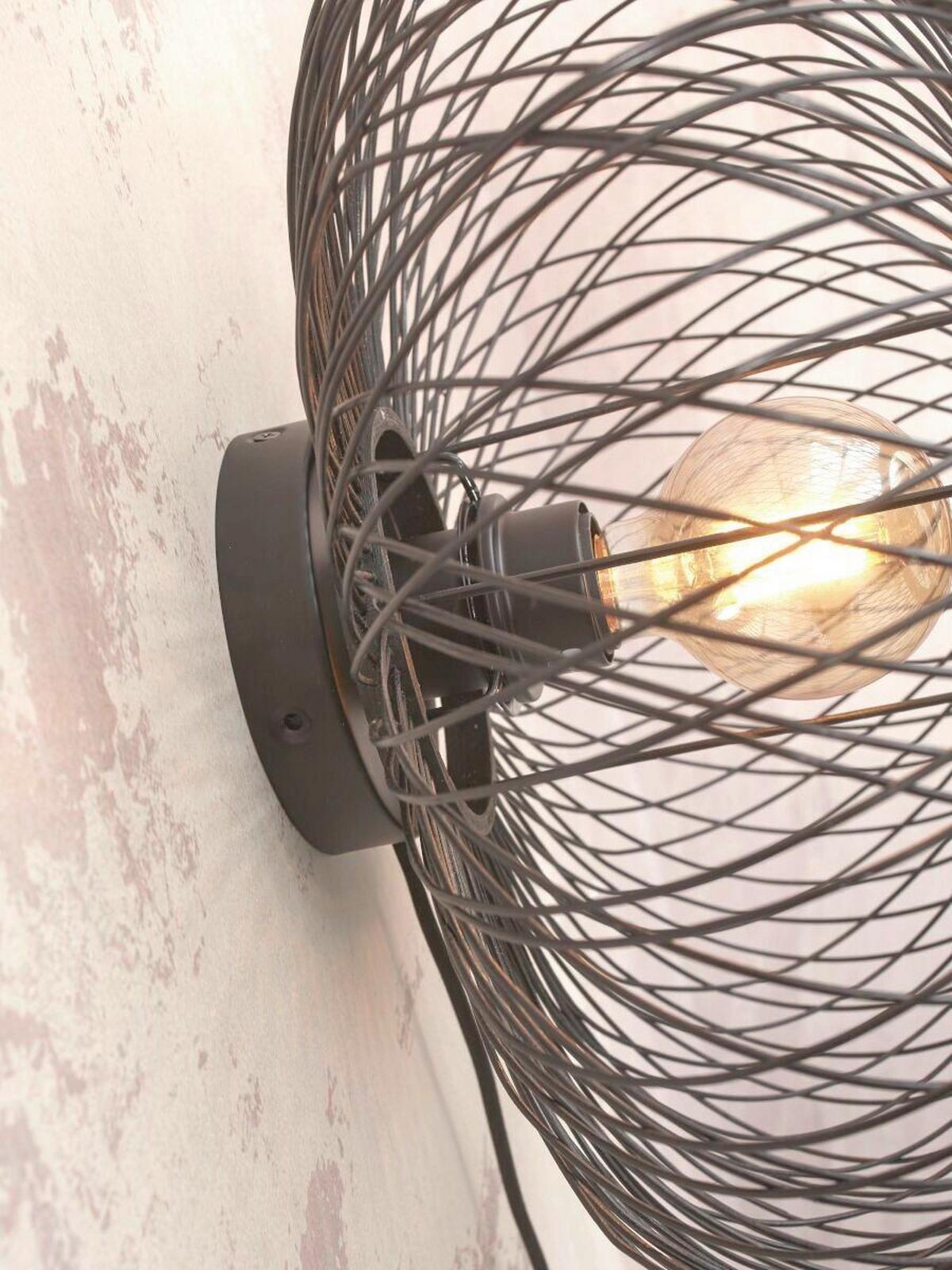 Stenska Svetilka Cango, Črna - črna, Trend (20/40cm) - Good & Mojo