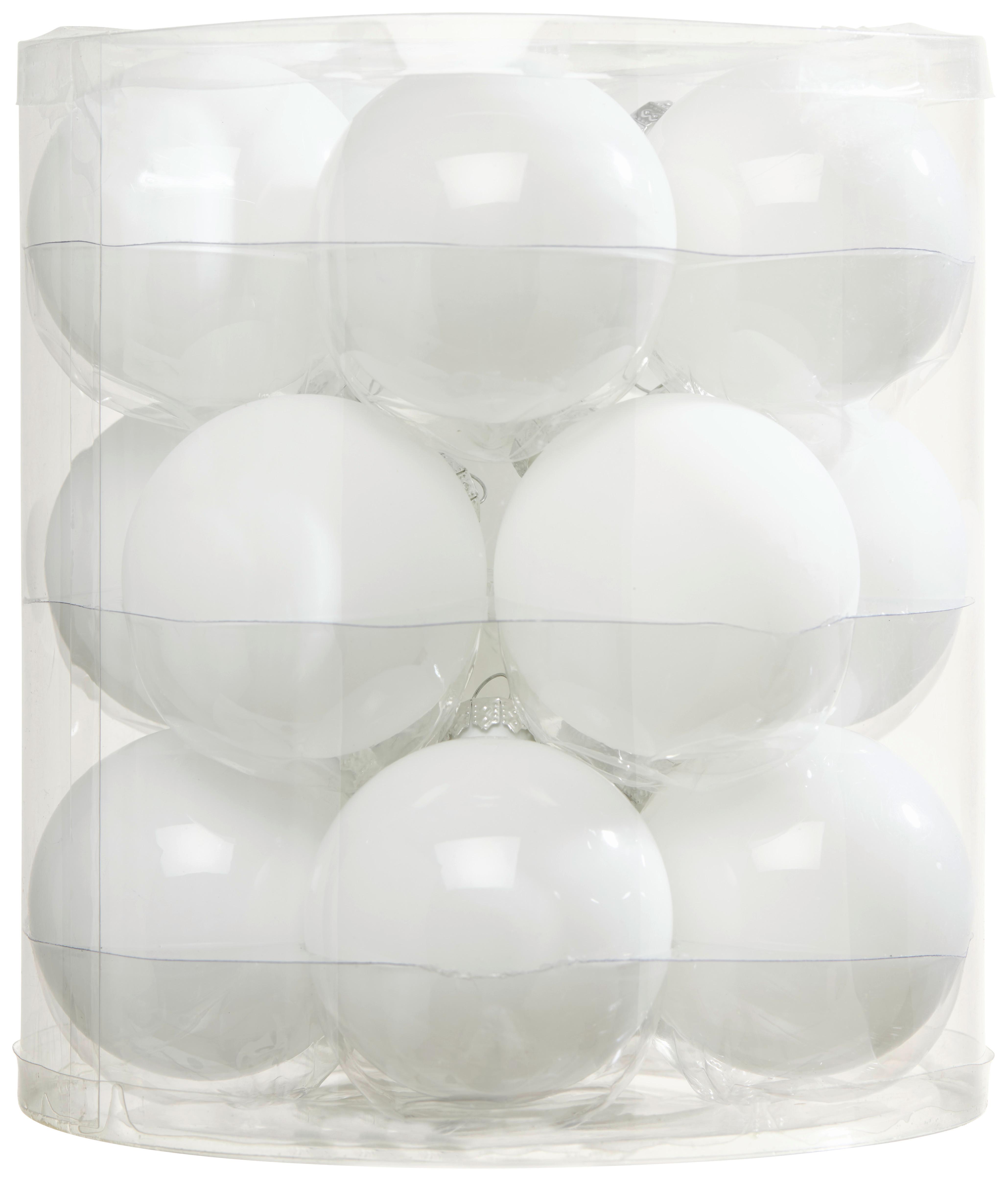 Set Kroglic Za Božično Jelko Noel I - bela, Basics, steklo (6cm) - Modern Living