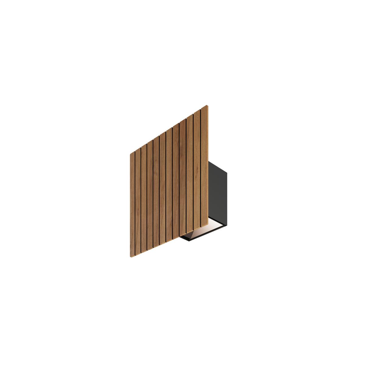 KINKIET LED 142554 SAALBACH *WW* - kolor dębowy, Natur, drewno (15/15/15cm) - Waldwelt