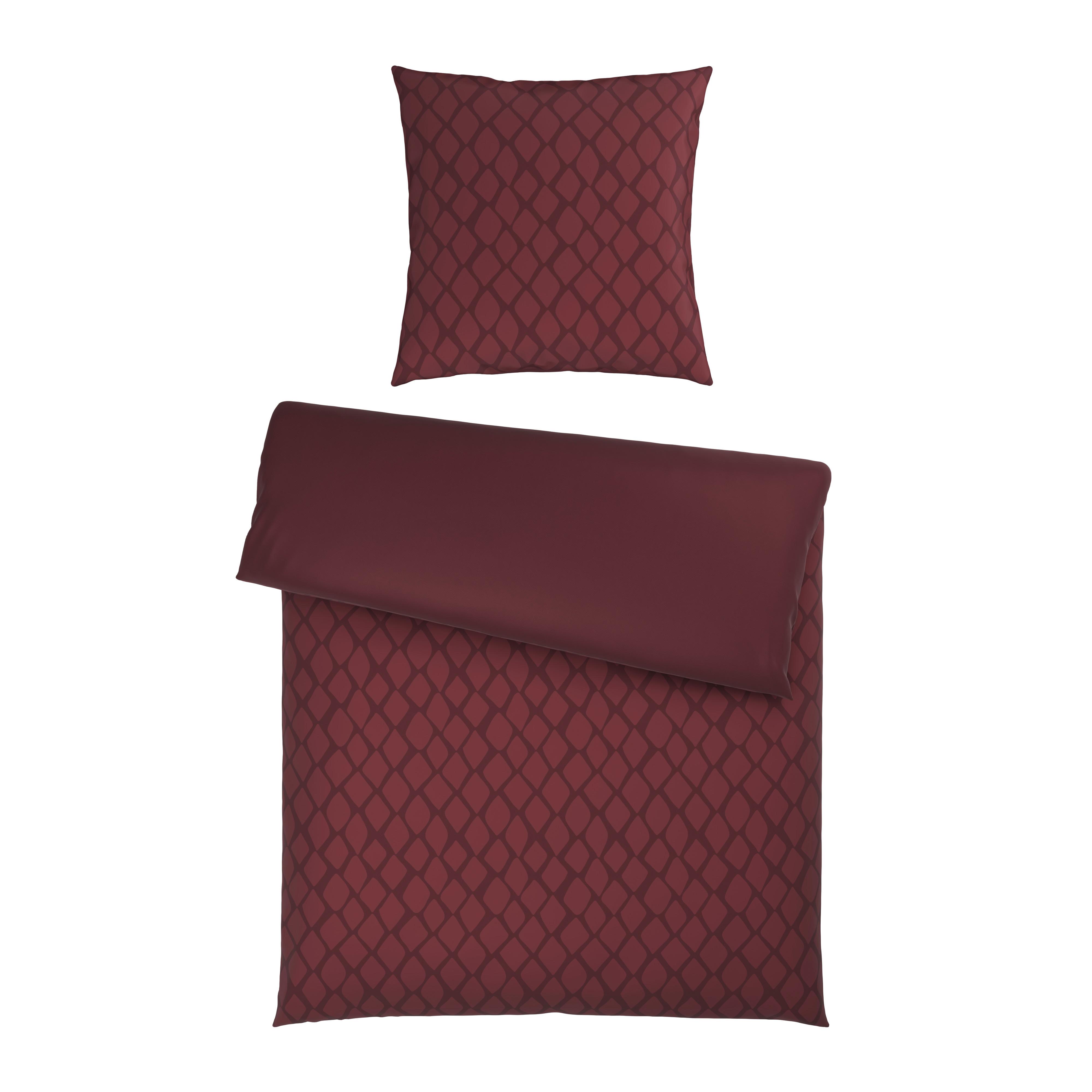 POŚCIEL DWUSTRONNA SNAKO - DK - wiśniowoczerwony, Design, tkanina (135/200cm) - Dieter Knoll