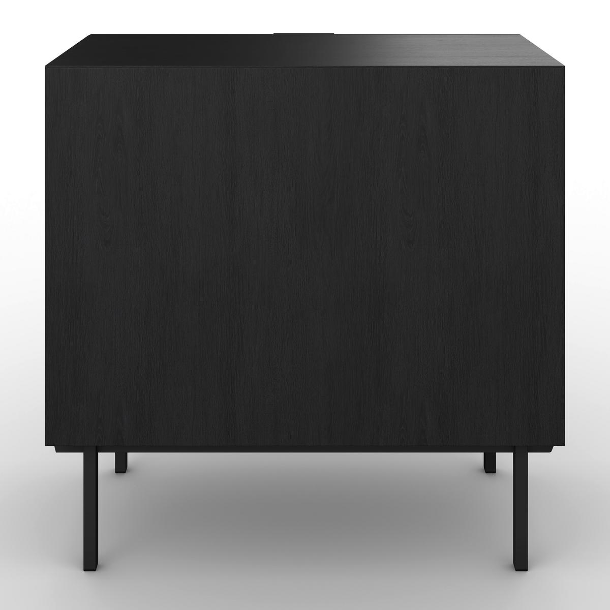 Kommode Roma ca. 85x80 cm MDF Schwarz - Schwarz, MODERN, Holz/Metall (85/80/40cm) - Bessagi Home