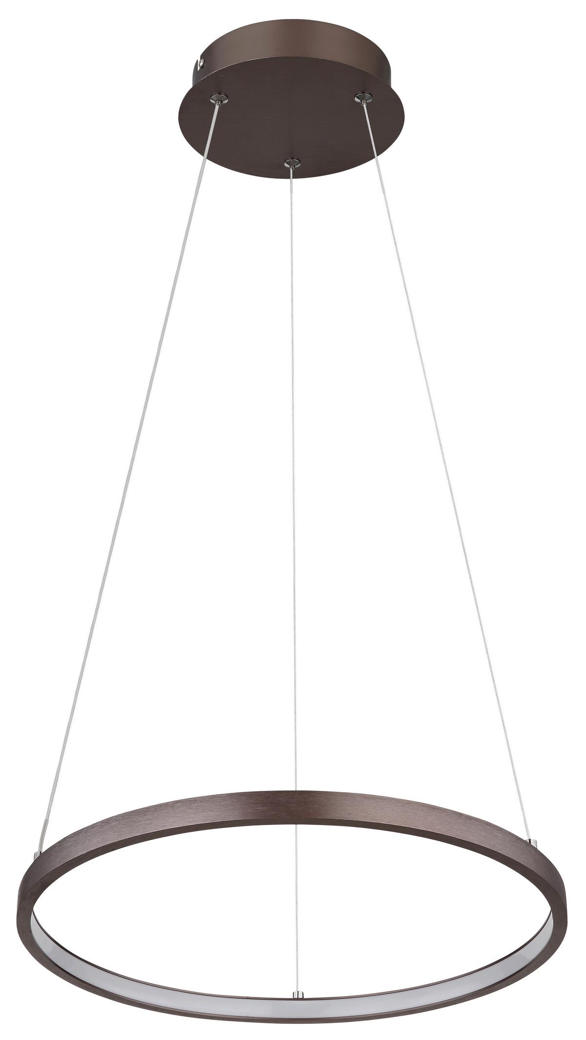 Led Függőlámpa 67192-19br - barna/opál, Design, műanyag/fém (38,5/120cm) - Globo