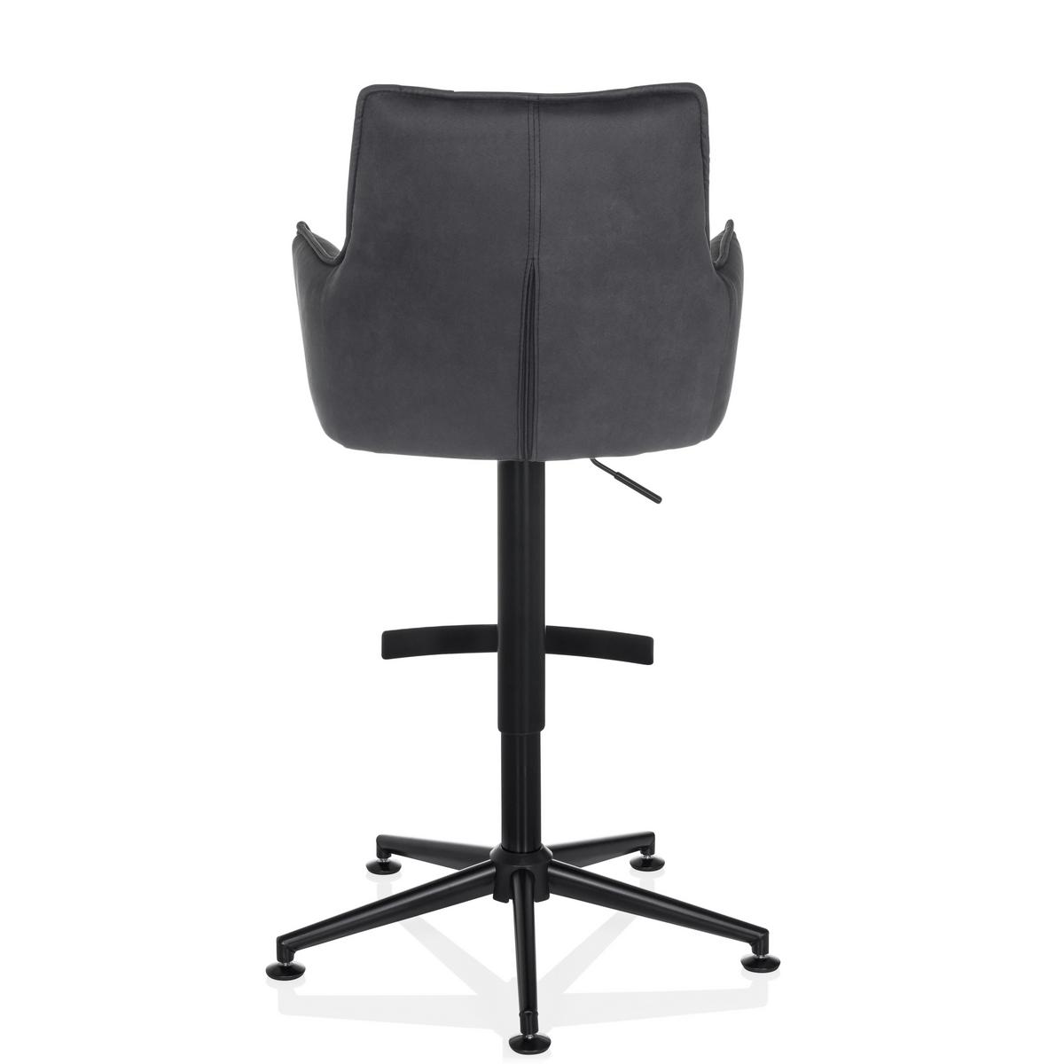 Barski Stol Solao Life High, Antracit - črna/antracit, Moderno, kovina/umetna masa (55/93/56cm) - MID.YOU