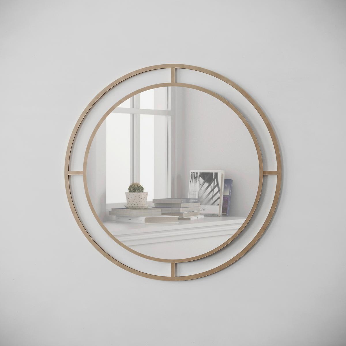 WANDSPIEGEL BUBBLE MIRROR - Goldfarben, Design, Metall (57/57/2cm) - Livetastic