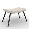 RELAXFÅTÖLJ AURORA - svart/cremefärgad, Modern, metall/trä (68,5/99/90cm) - Bessagi Home