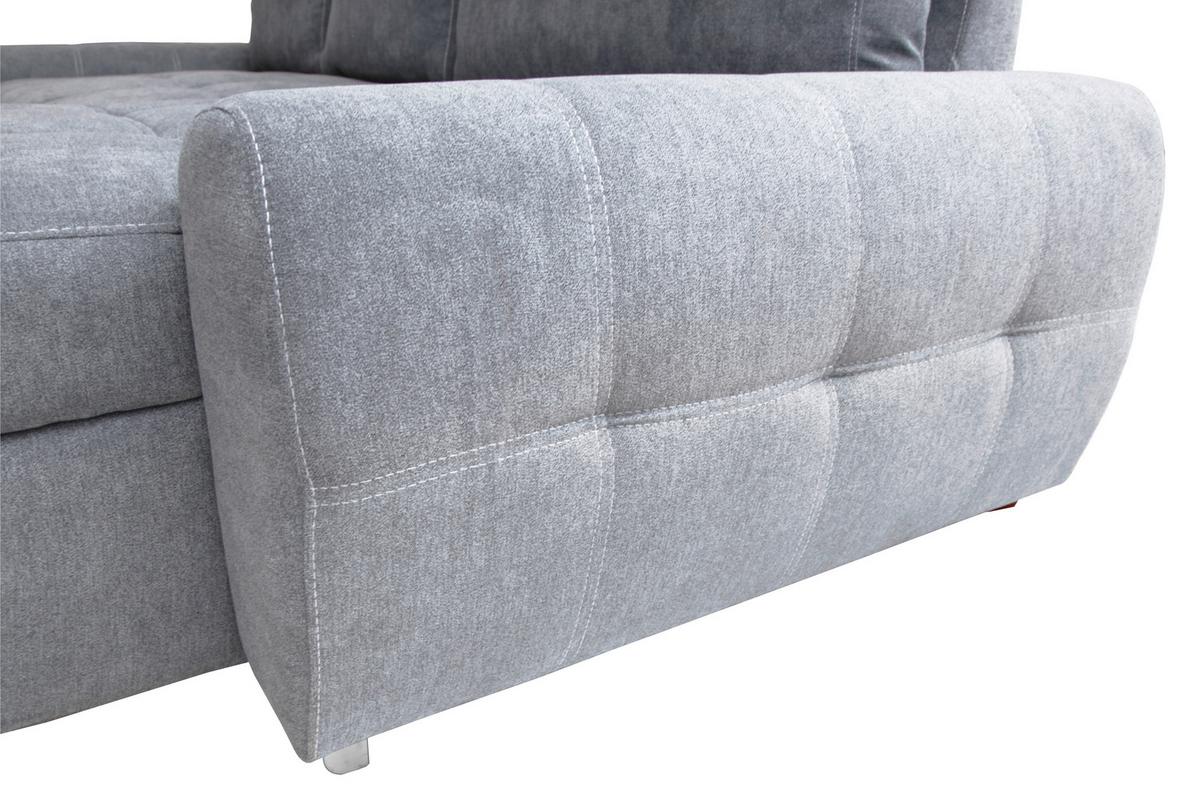 Kutna Garnitura Solar - bijela/svijetlo siva, Design, tekstil/plastika (277/175cm) - Modern Living