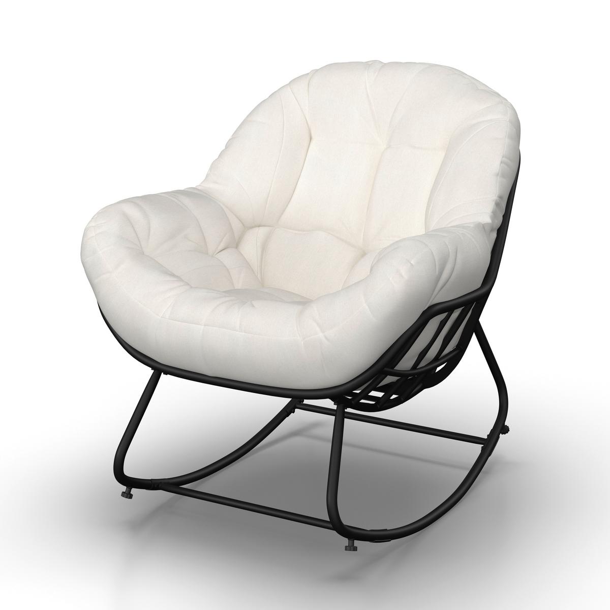 Set balcon Isabel - crem/negru, Modern, metal/textil - Bessagi Garden