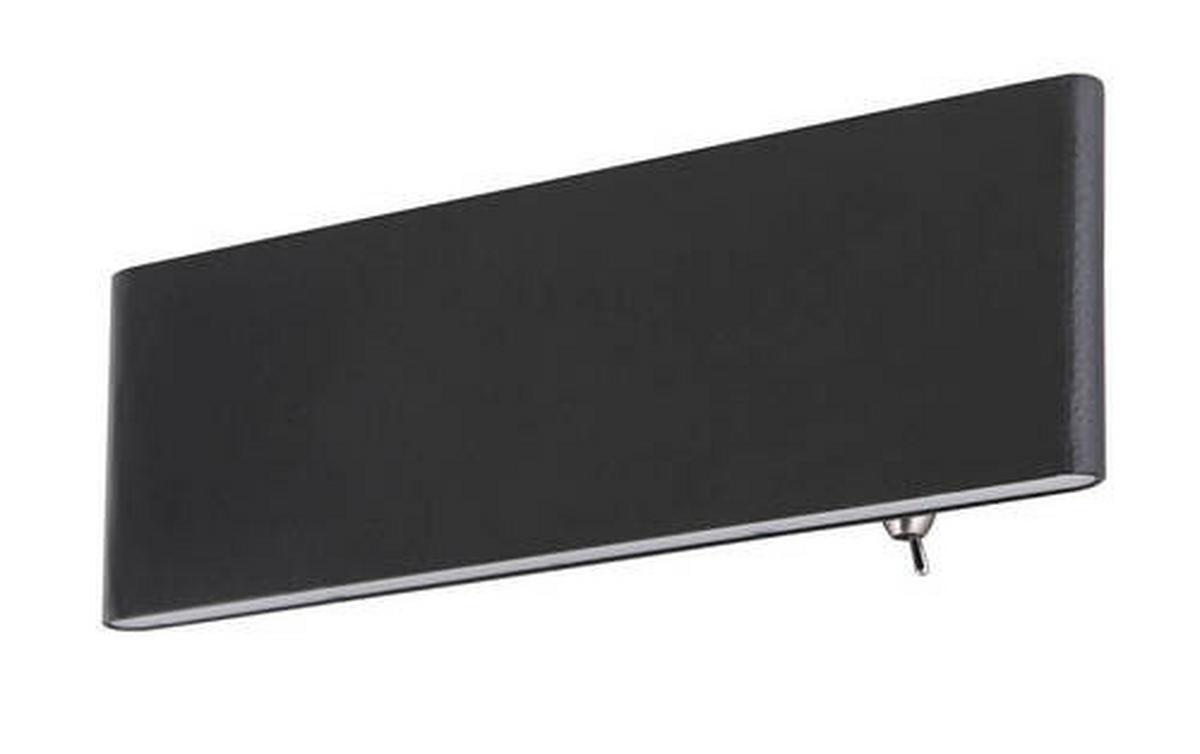 Led Svjetiljka Zidna 41751-8b - bijela/crna, Design, metal/plastika (22,5/4,5/8cm) - Globo
