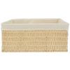 KORG SALLY - XL - vit/naturfärgad, papper/textil (40/31/17cm) - Mömax