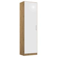 Ormar S Klasičnim Vratima Berlin - hrast Artisan/bijela visoki sjaj, Moderno, drvni materijal/plastika (47/197/54cm) - Modern Living