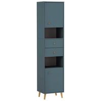 Visoka Omara Bjarne, Modra - modra/barve jesena, Moderno, leseni material/les (40,3/180,6/33,1cm) - Stylife