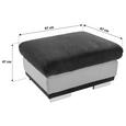 Tabure Seaside - krom/rjava, Konvencionalno, kovina/tekstil (97/47/67cm) - Premium Living Tabure Seaside - krom/rjava, Konvencionalno, kovina/tekstil (97/47/67cm) - Premium Living