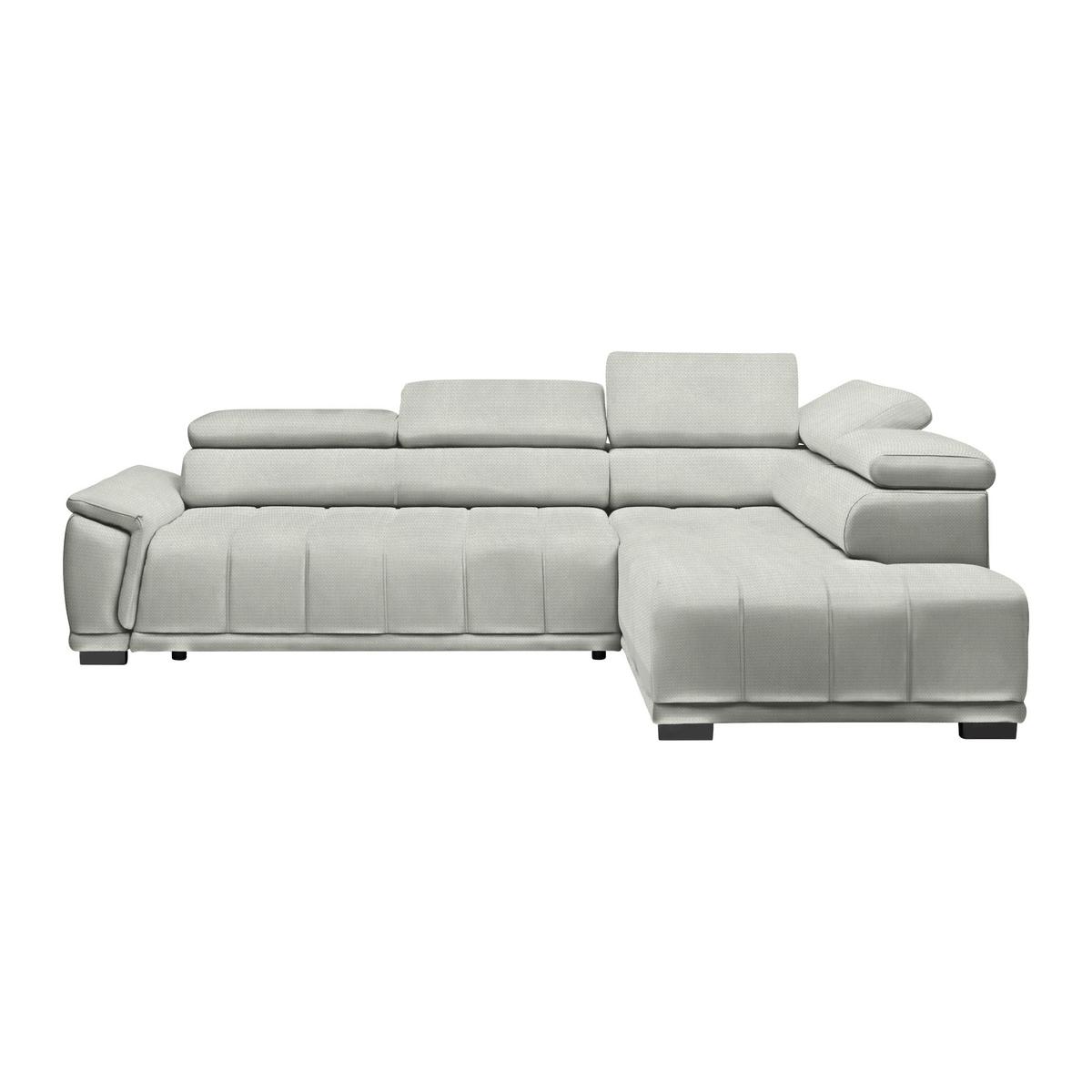 Ecksofa Gremoi Rechts Sandfarben - Sandfarben/Schwarz, MODERN, Kunststoff/Textil (283-206/77-100/106cm) - Premium Living
