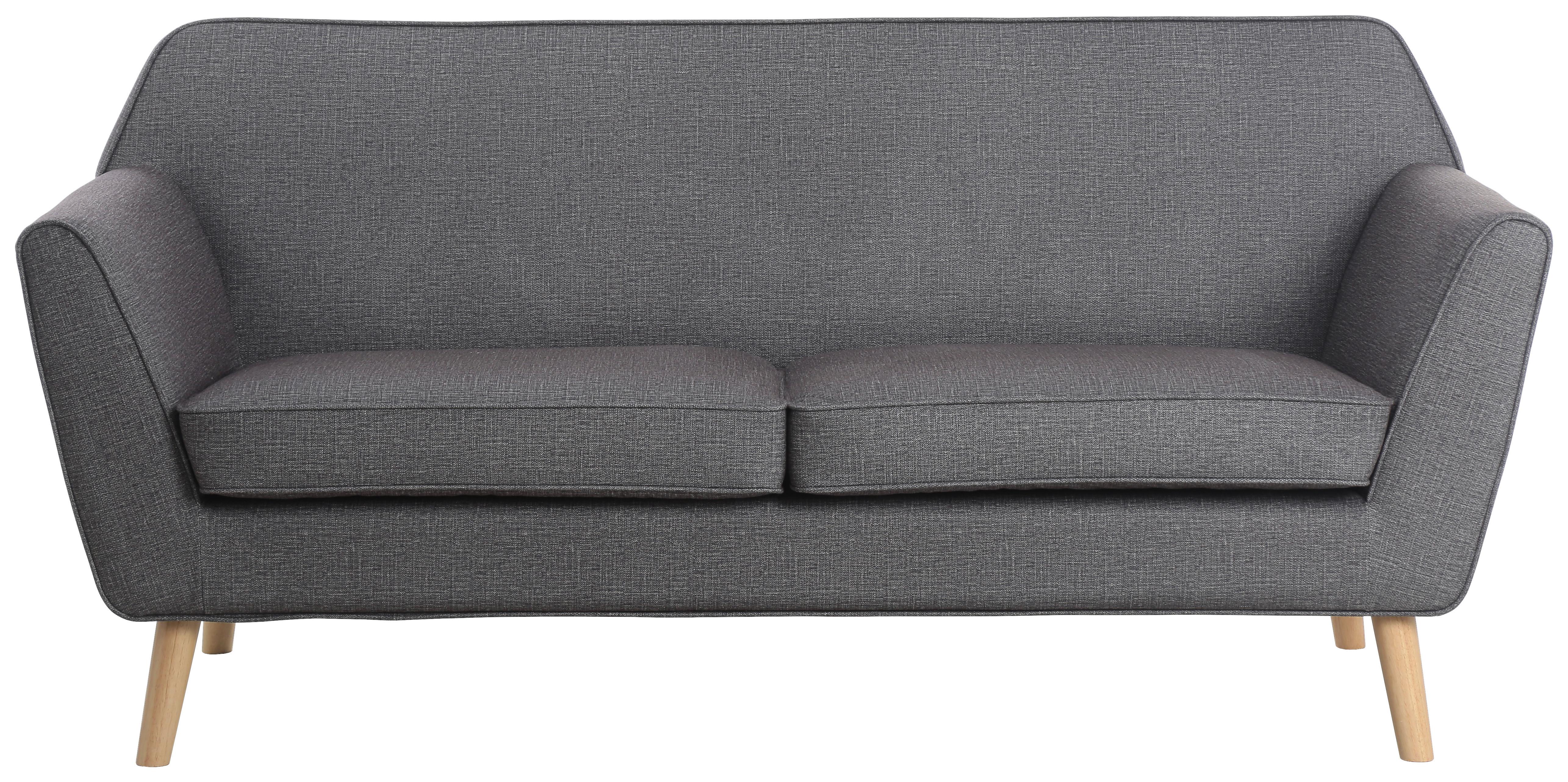 Trosed Lara, Siva - temno siva/naravne barve, Konvencionalno, tekstil/les (178/83/79cm) - P & B