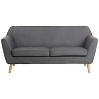 Trosed Lara, Siva - temno siva/naravne barve, Konvencionalno, tekstil/les (178/83/79cm) - P & B