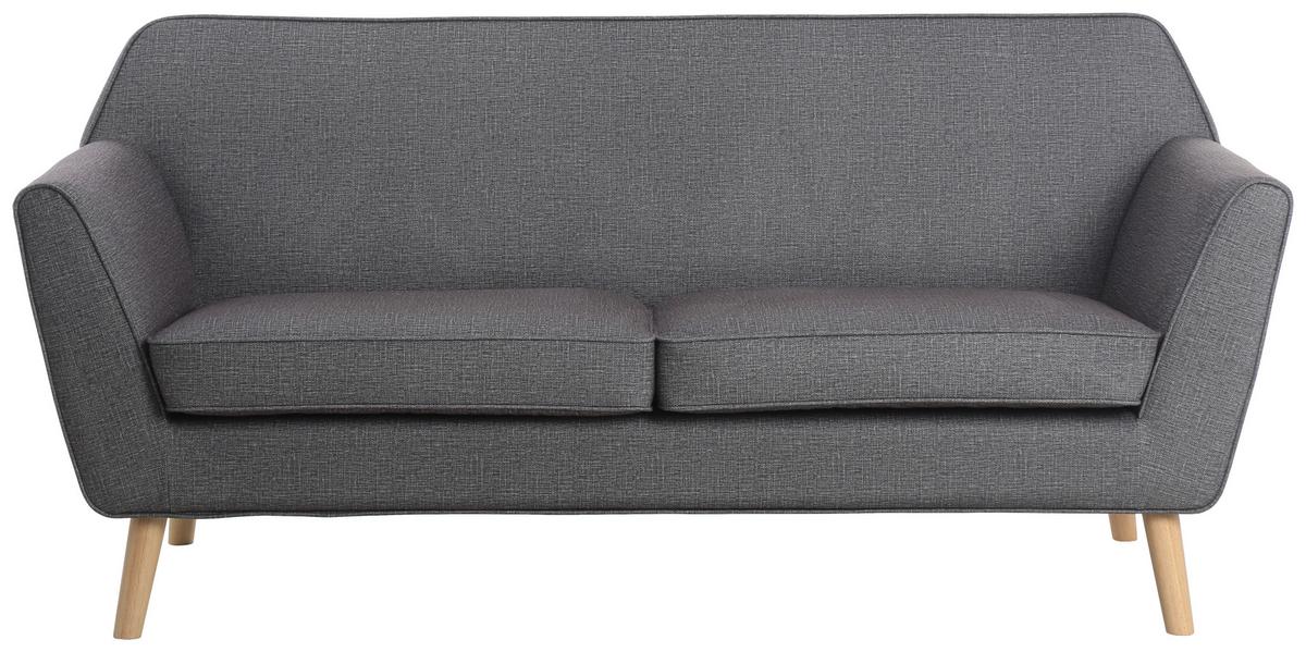Trosed Lara, Siva - temno siva/naravne barve, Konvencionalno, tekstil/les (178/83/79cm) - P & B