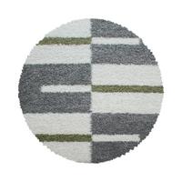 Hochflorteppich Gala Grün Ø ca. 200cm - Grün, Design, Textil (200/200cm) - Novel