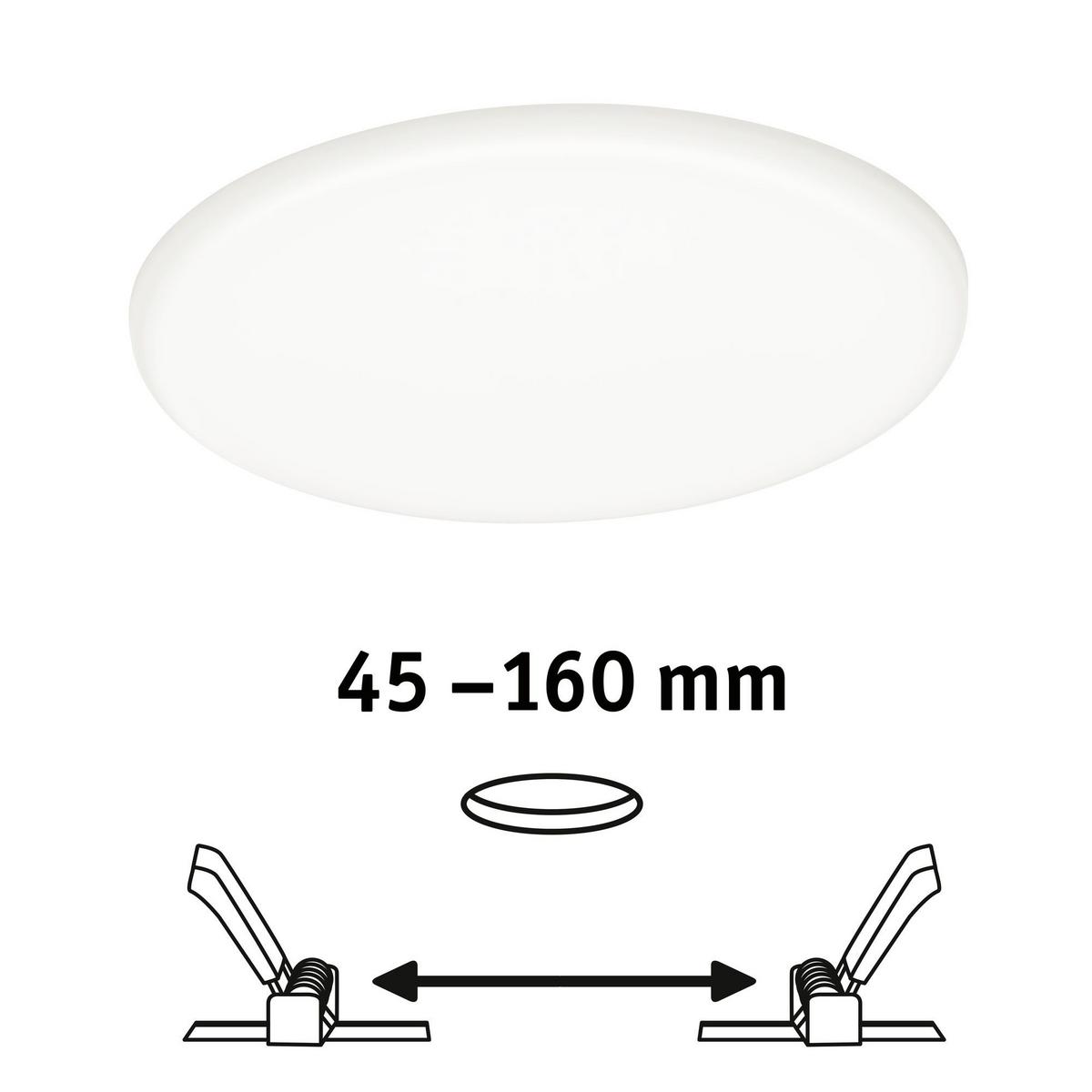 LED-Paneel Verluna Varifit in Weiß max. 17,5 Watt - Weiß, LIFESTYLE, Kunststoff (18,5cm) - Paulmann