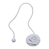 Függönyelkötő Abstrakt - ezüstszínű, Modern, textil (6cm) - Modern Living